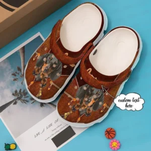 dachshund personalized cool crocs classic clogs nb4wy