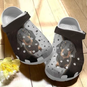 dachshund white sole dachshund paw crocs classic clogs o9te0