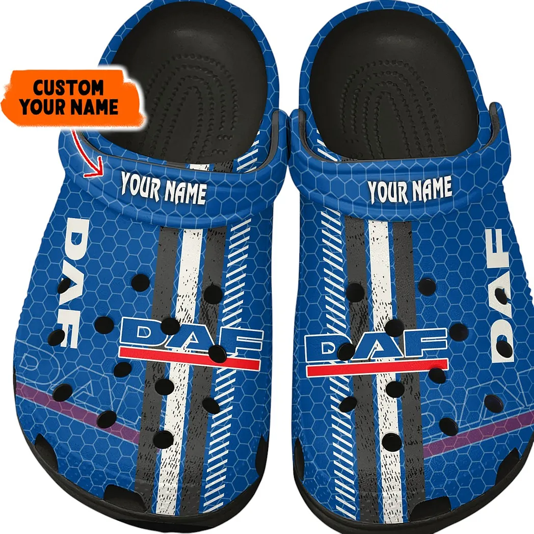 daf trucks crocs shoes gift for daf trucks lovers birthday gift for husband boyfriend car82022025583 black rdshk