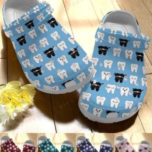 dentist ninja tooth colors crocs classic clogs pt2th
