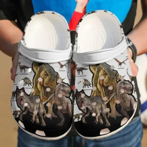 dinosaur lovers crocs crocband clog comfortable for mens womens classic clog water k4m53