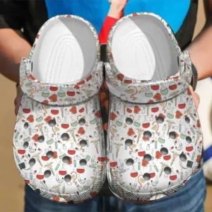 doctor nurse pattern crocs crocband clog yjpsb