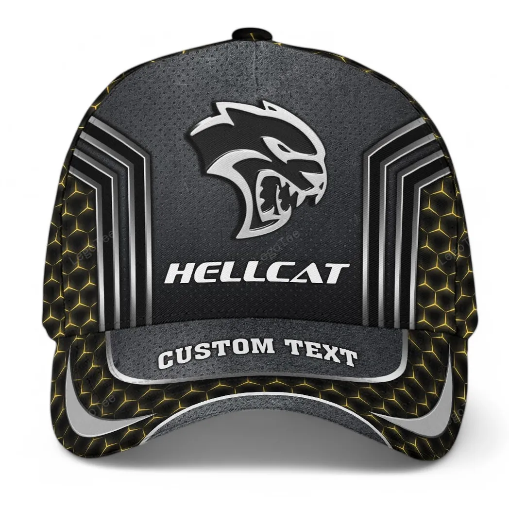 dodge challenger hellcat kappe basecap mit allover druck fr dodge challenger hellcat fans car99031025194 gelb 5yr4d