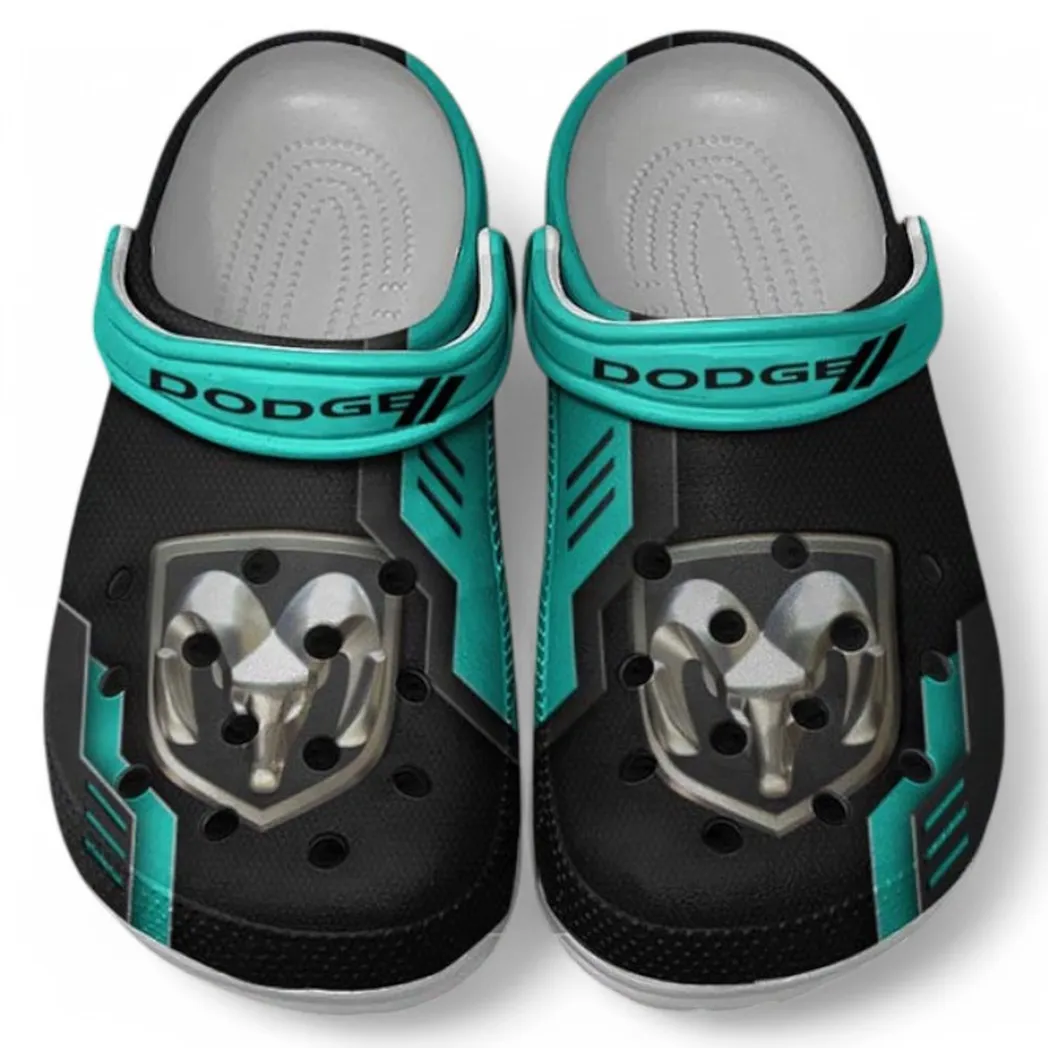 Dodge Crocs Clogs Männer Frauen, Geschenk für Dodge Fan CAR185031525254 - Cyan