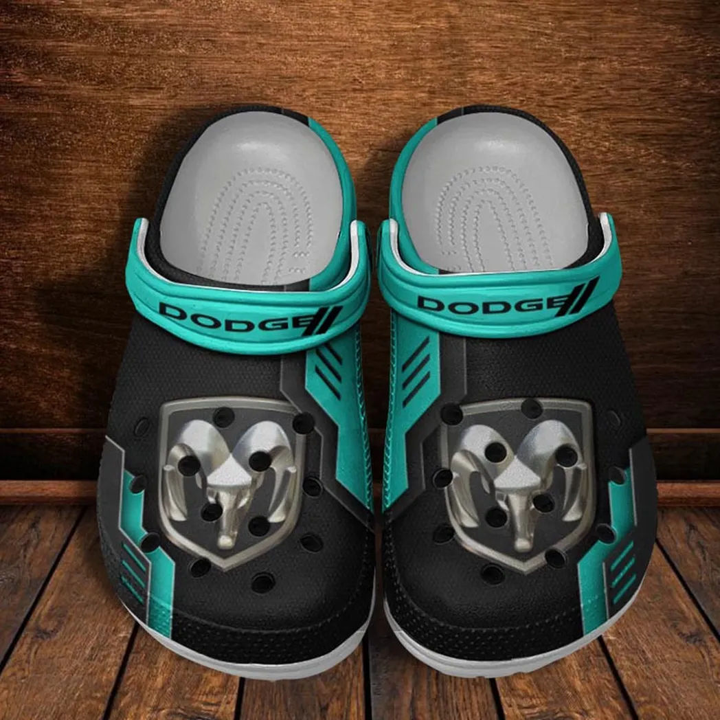 dodge crocs clogs mnner frauen geschenk fr dodge fan car185031525254 cyan ptl3q