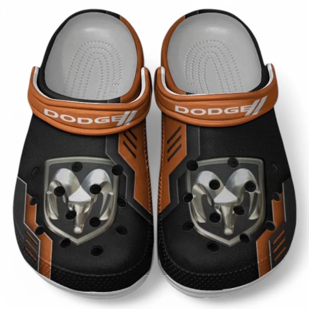 Dodge Crocs Clogs Männer Frauen, Geschenk für Dodge Fan CAR185031525254 - Orange