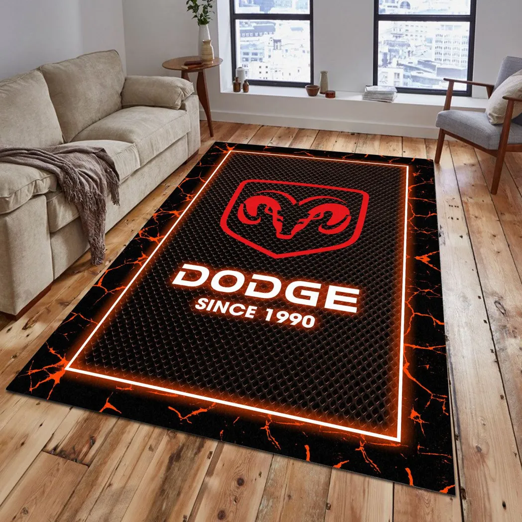 dodge rug gift for dodge lovers gift for him husband boyfriend car5202192520 orange 1nsyj