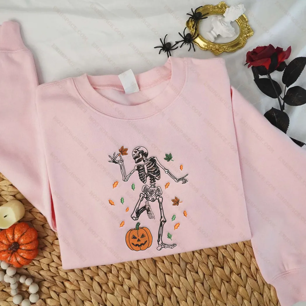 drei geister halloween besticken sweatshirt im modischen stil