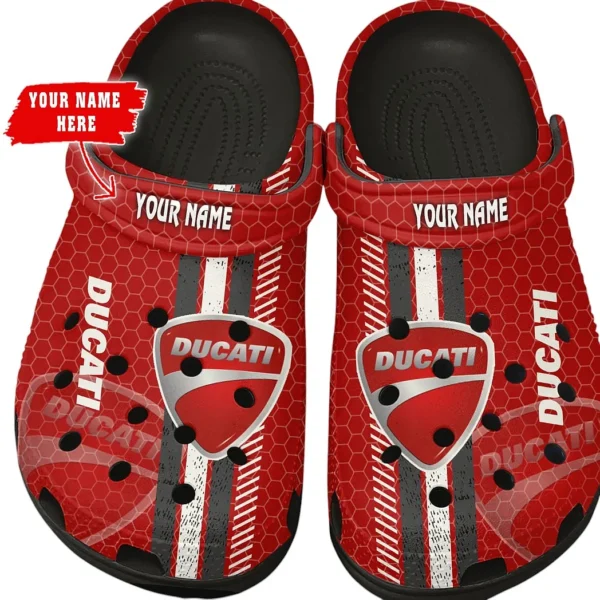 ducati crocs shoes gift for ducati lovers birthday gift for husband boyfriend car82022025587 black