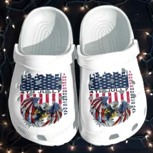 eagle usa 4th july independence day crocs classic clogs ijny4
