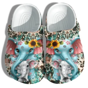 elephant mom boho leopard skin crocs 6wd73