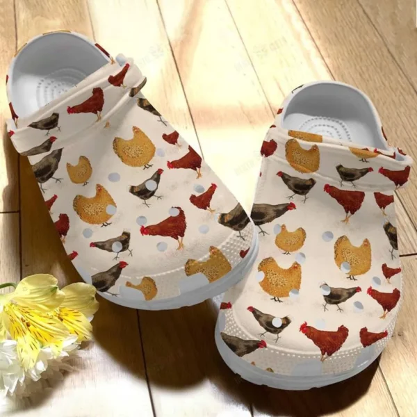 farm chicken v3 crocs personalized crocs classic clogs hls3e