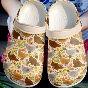 farmer chicken florals crocs classic clogs rh1ls