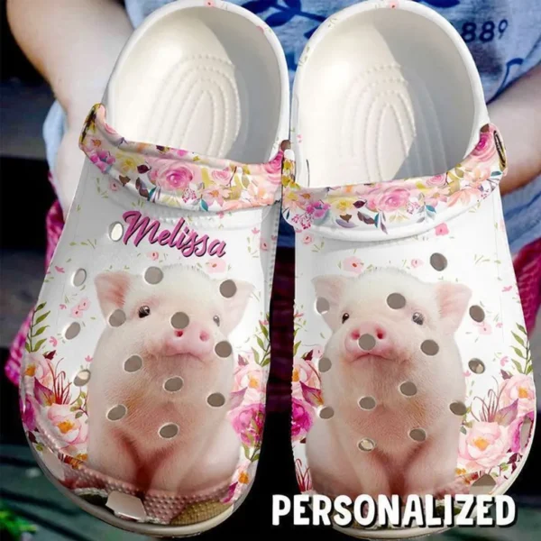 farmer personalized cute pig crocs classic clogs