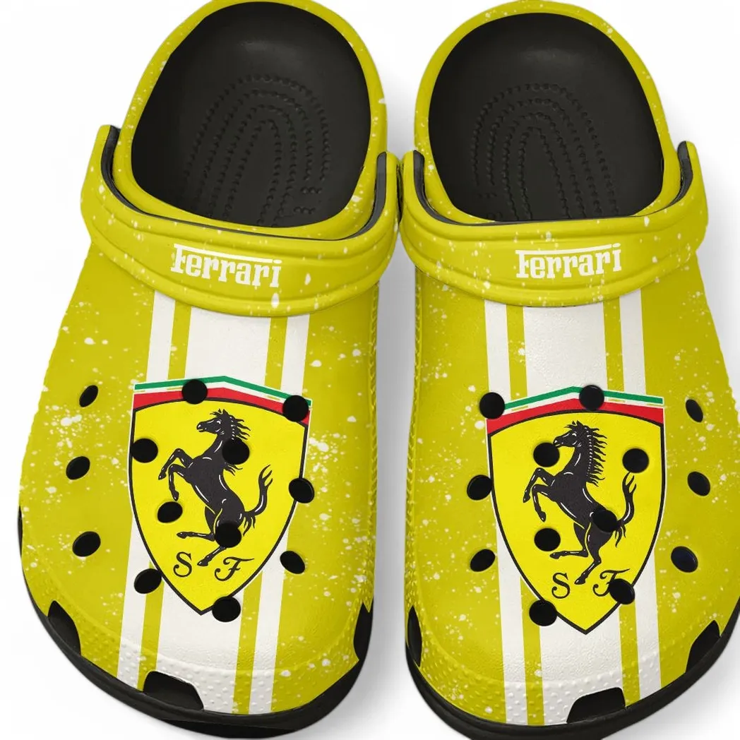 ferrari crocs gift for ferrari lovers gift for him husband boyfriend car62022025025 black