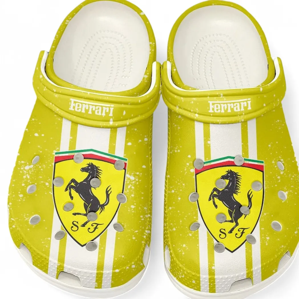 ferrari crocs gift for ferrari lovers gift for him husband boyfriend car62022025025 white qb3j4