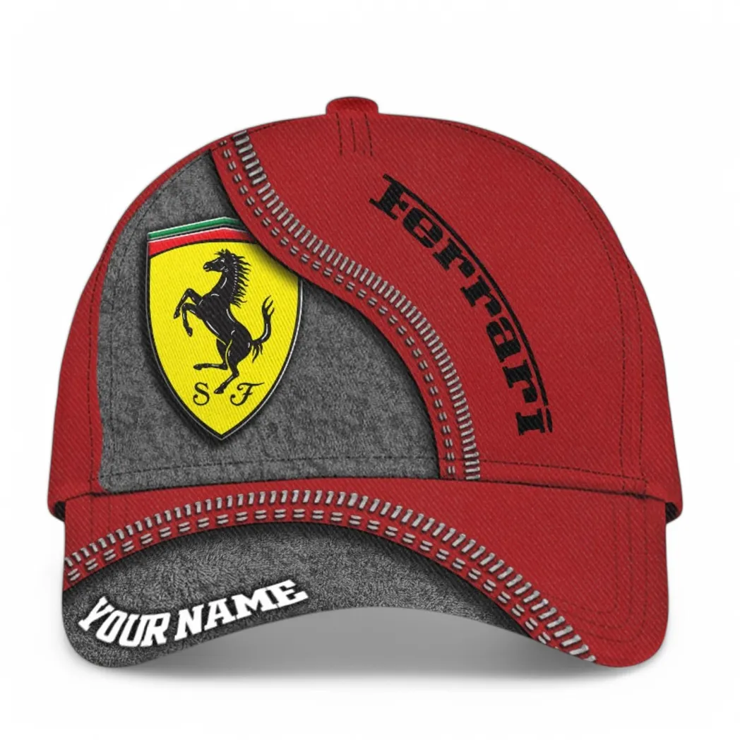ferrari kappe basecap mit allover druck fr ferrari fans car1403052528 7p717
