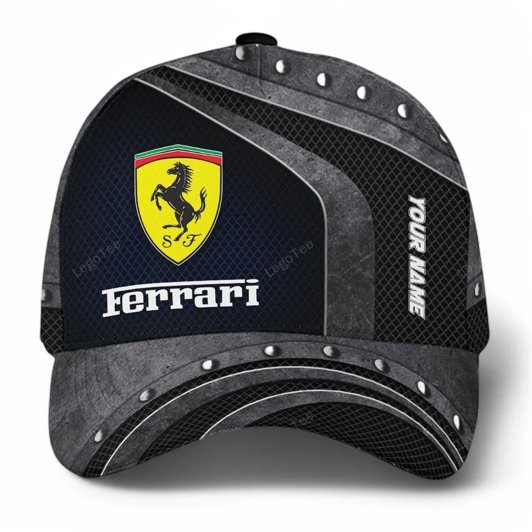 ferrari kappe basecap mit allover druck fr ferrari fans car99031025036 blau cnswt