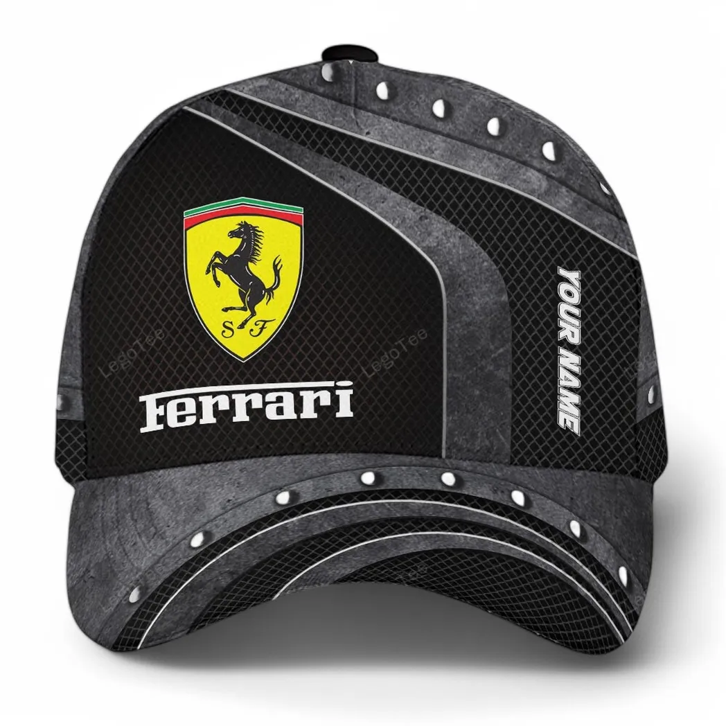 ferrari kappe basecap mit allover druck fr ferrari fans car99031025036 braun 8vfpo