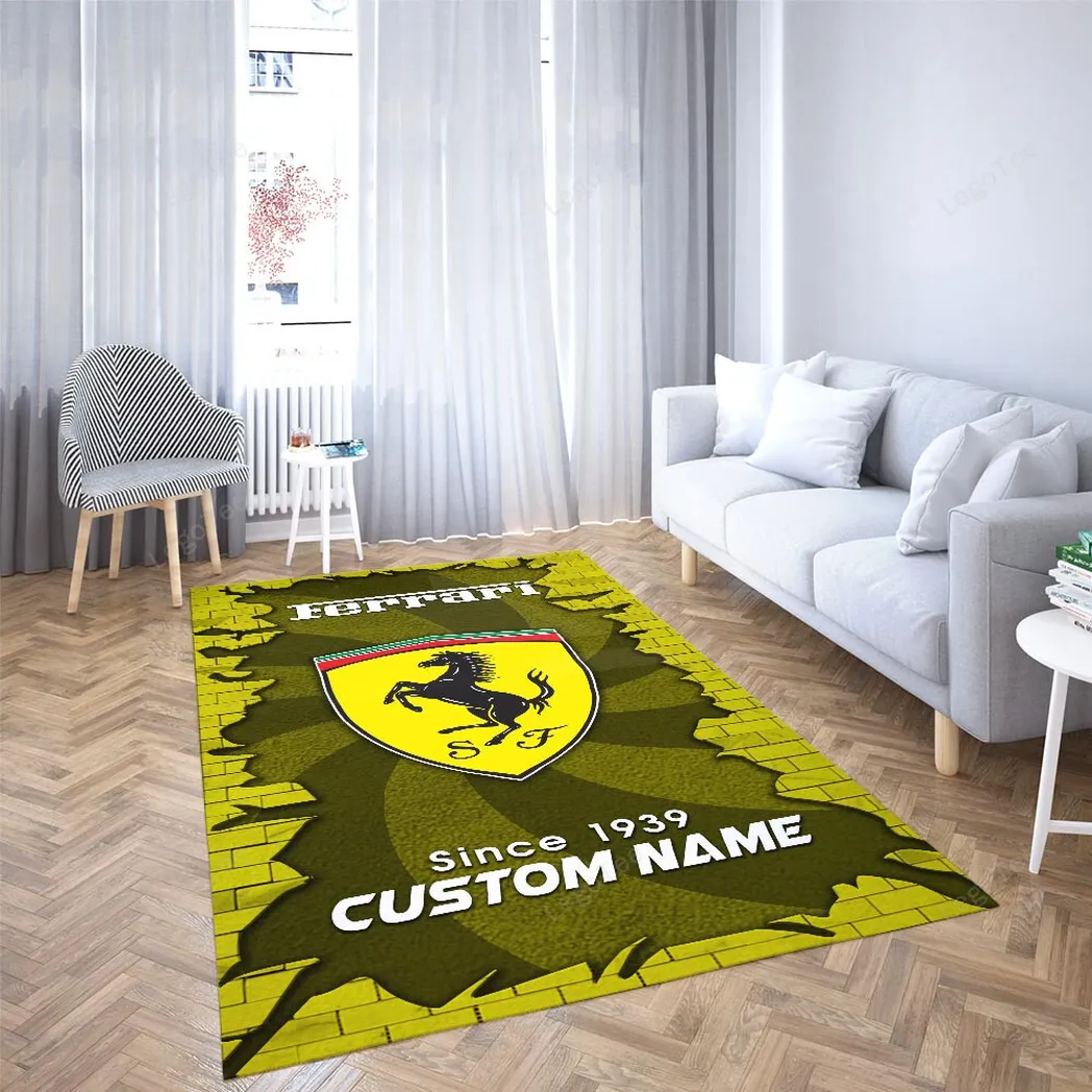 ferrari rug gift for ferrari lovers gift for him husband boyfriend car133021225666 0seds