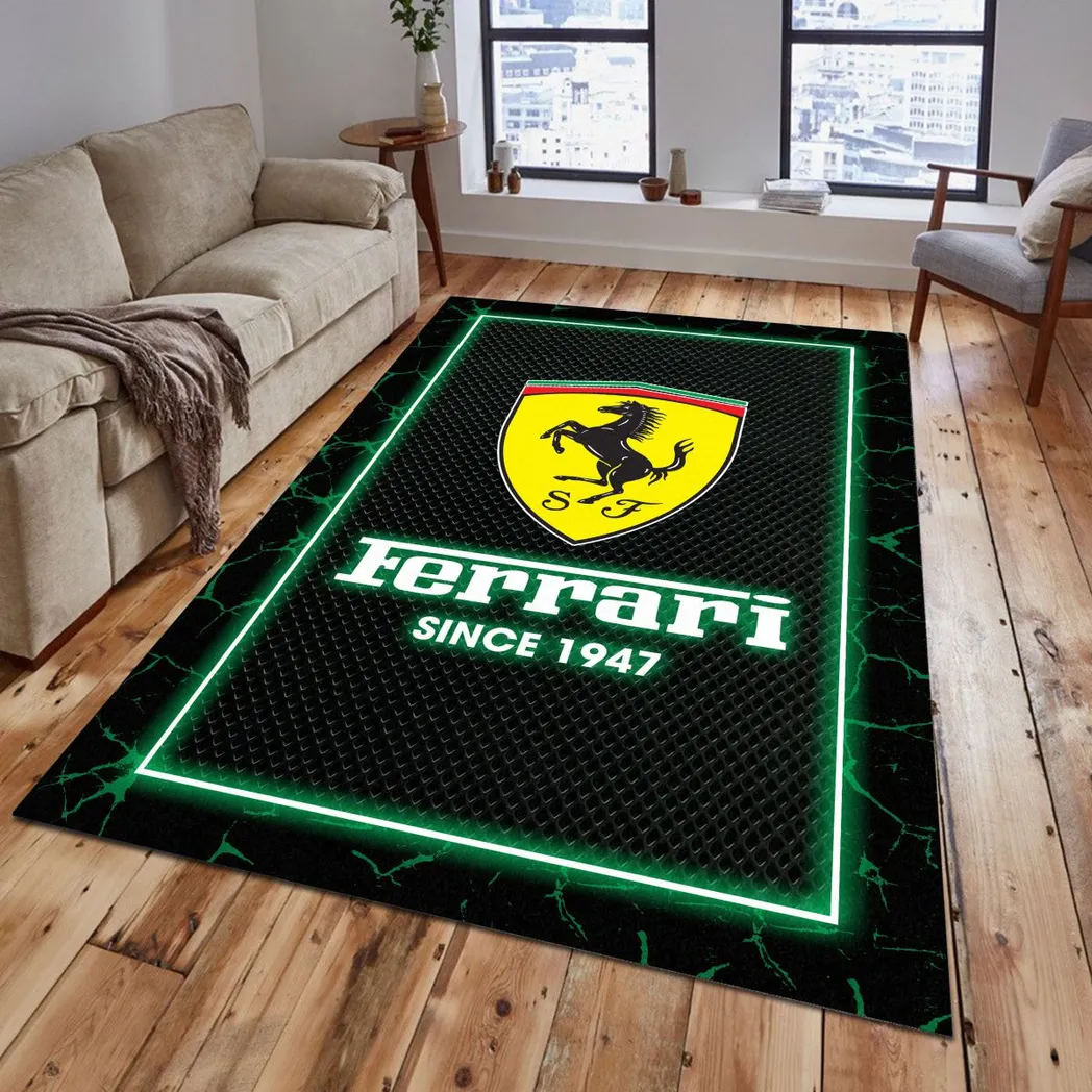 ferrari rug gift for ferrari lovers gift for him husband boyfriend car5202192521 green yuzuw