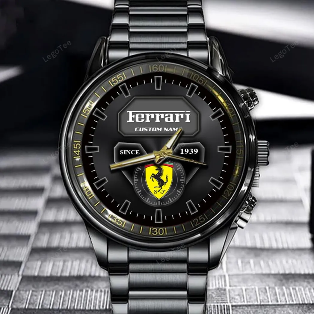 ferrari uhren edelstahl uhr fr ferrari fans geschenk fr papa car32803270250321 qzyap