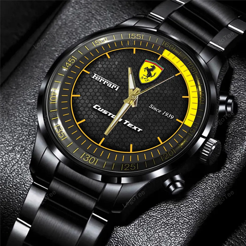 ferrari uhren edelstahl uhr fr ferrari fans geschenk fr papa car32803270250510 glops