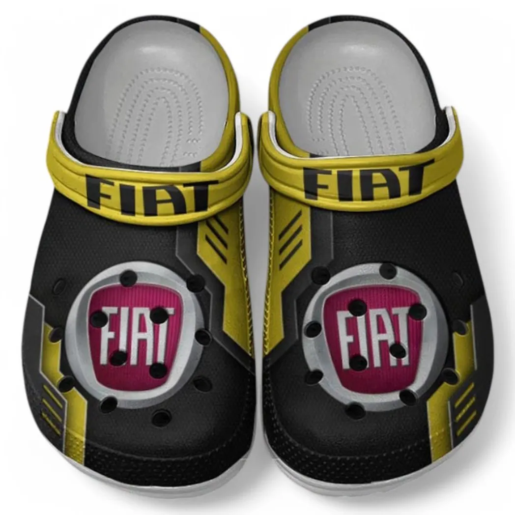 Fiat Crocs Clogs Männer Frauen, Geschenk für Fiat Fan CAR185031525285 - Gelb