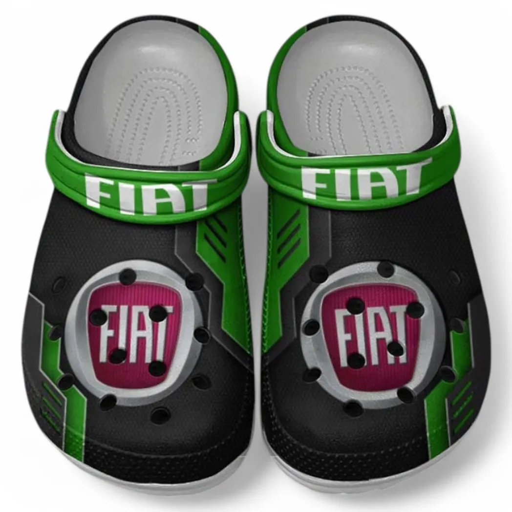 Fiat Crocs Clogs Männer Frauen, Geschenk für Fiat Fan CAR185031525285 - Grün