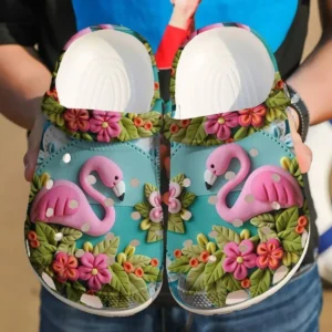 flamingo clay crocs clog hehhw