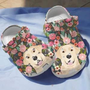 floral labrador crocs classic clogs ju3pi