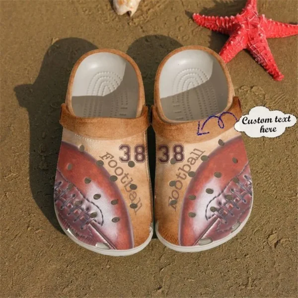 football personalized players crocs clog
