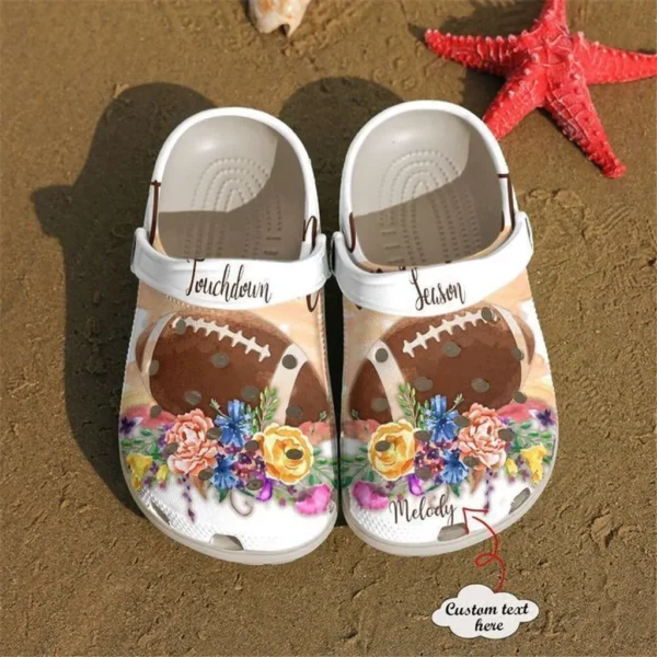 football personalized touchdown season crocs clog o6rgb