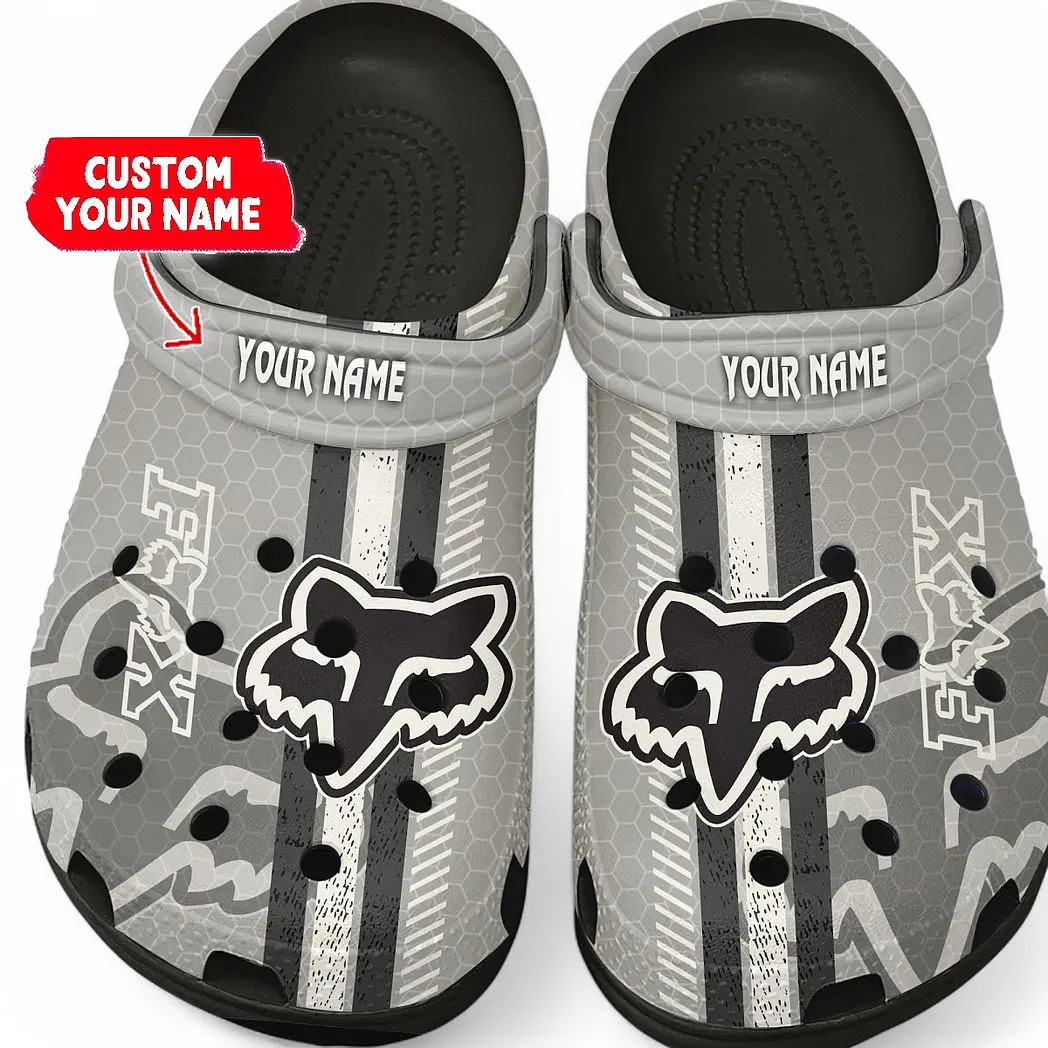 fox racing crocs shoes gift for fox racing lovers birthday gift for husband boyfriend car82022025594 black