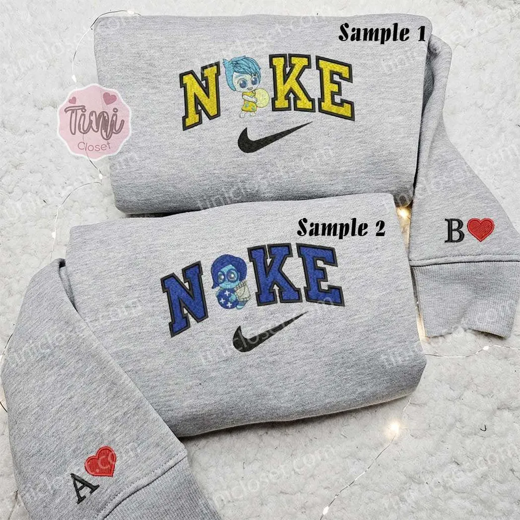 freude und wut mit memory orbs inside out x nike besticken hemd besticken sweatshirt modischer stil fr paare 4wkyk