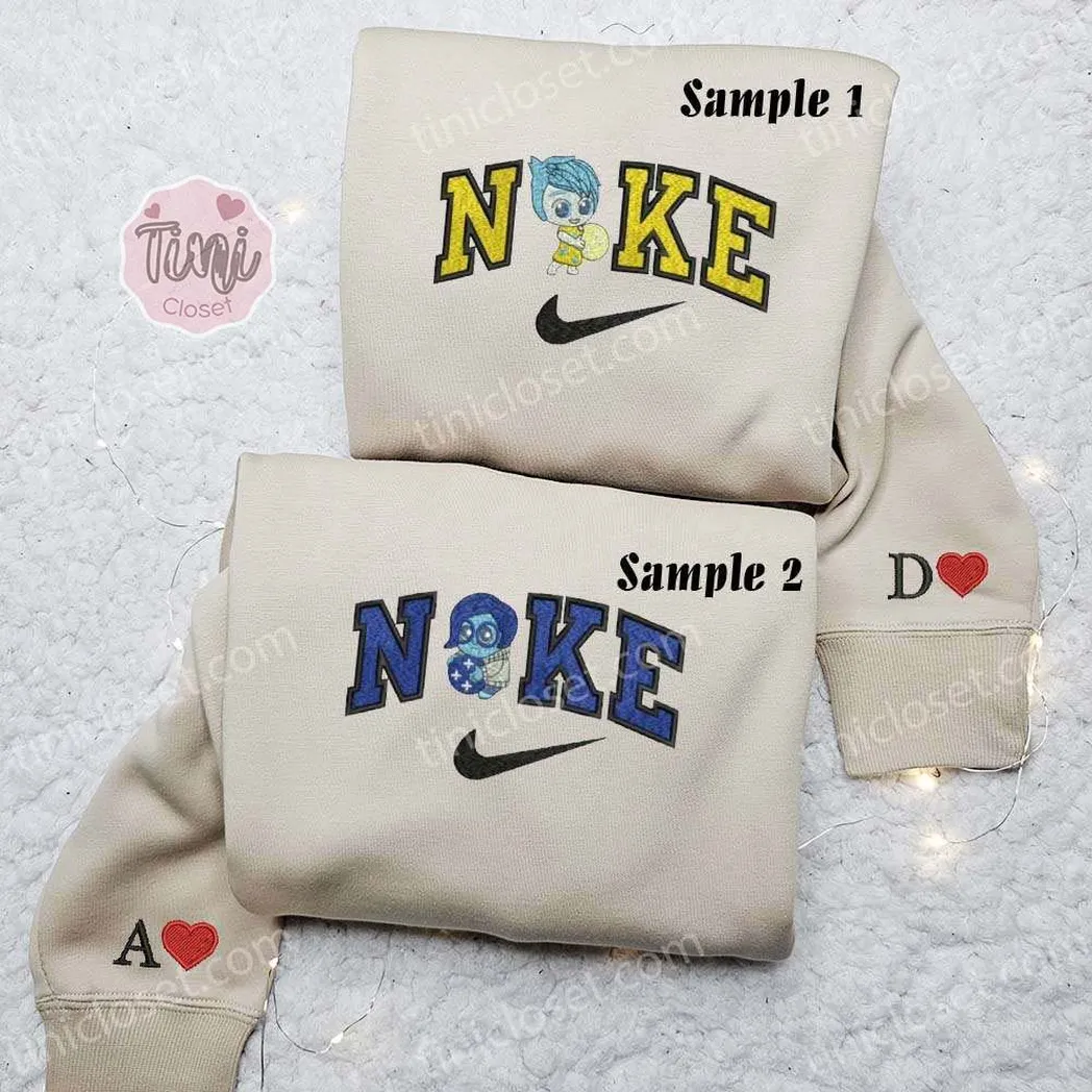 freude und wut mit memory orbs inside out x nike besticken hemd besticken sweatshirt modischer stil fr paare w1ljl