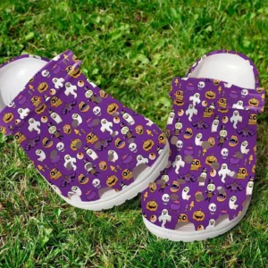 ghost halloween crocs classic clogs mxgxa