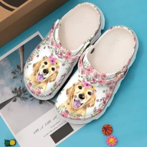 golden retriever baby crocs classic clogs nelss