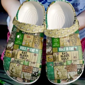 golf eat sleep crocs classic clogs aeqy2