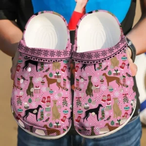 greyhound christmas crocs clog jp6nk