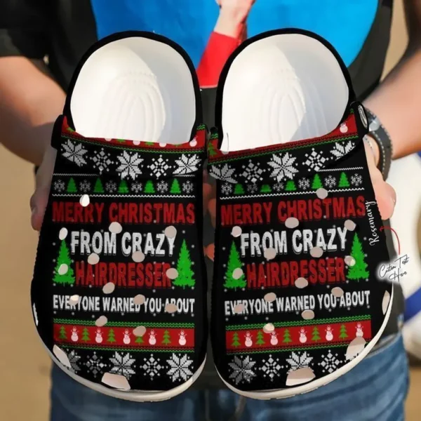 hairstylist personalized crazy hairdresser crocs classic clogs l36q1