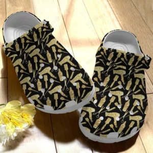 hairstylist white sole glitter tools pattern crocs personalized crocs classic clogs 6f4kt