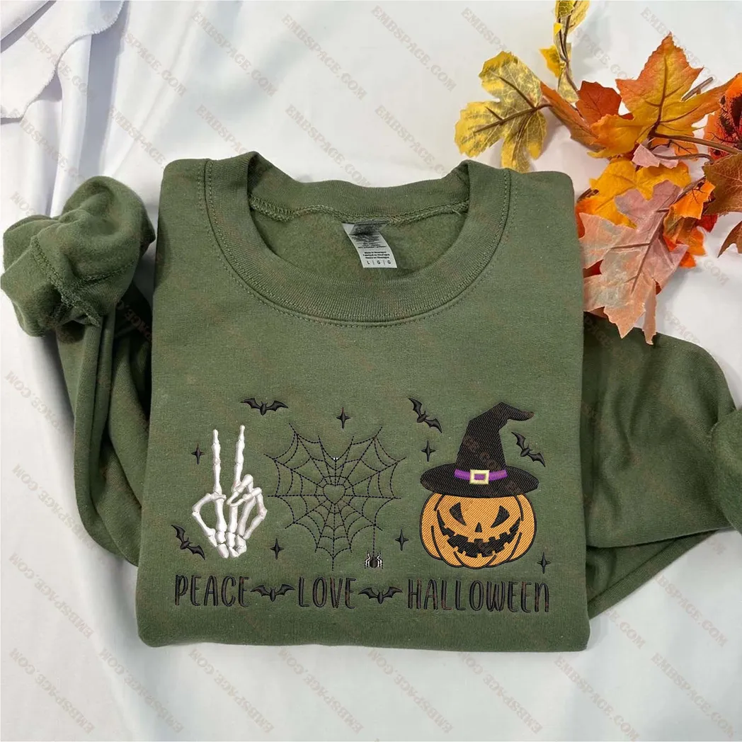 halloween sweatshirt mit krbis schleife bestickt modischer stil mnfal