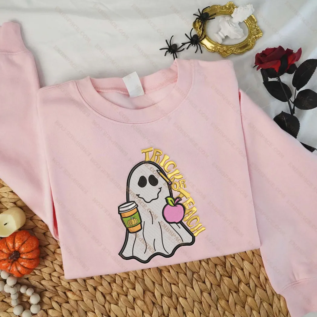 halloween western ghost boo sheet besticken sweatshirt im modischen stil zdm0a