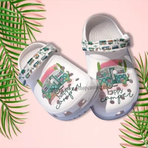 happy camping cactus desert cute croc sxrle
