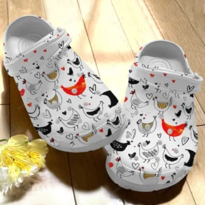 happy whitesole chicken croc lsrzm