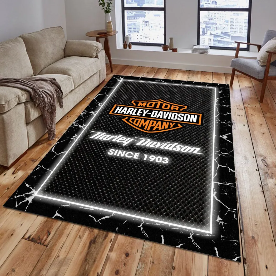 harley davidson rug gift for harley davidson lovers gift for him husband boyfriend car5202192529 grey v6oph