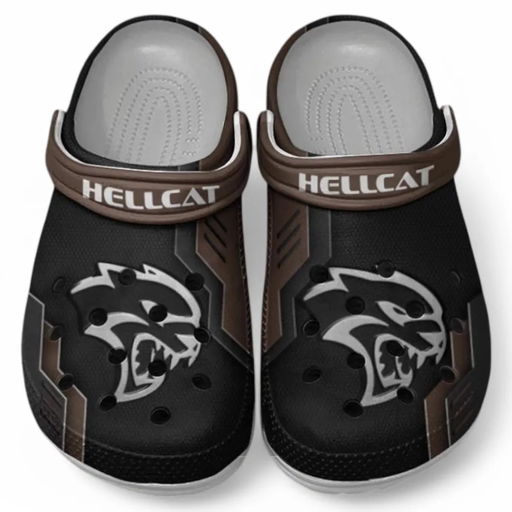 Hellcat Crocs Clogs Männer Frauen, Geschenk für Hellcat Fan CAR185031525273 - Braun