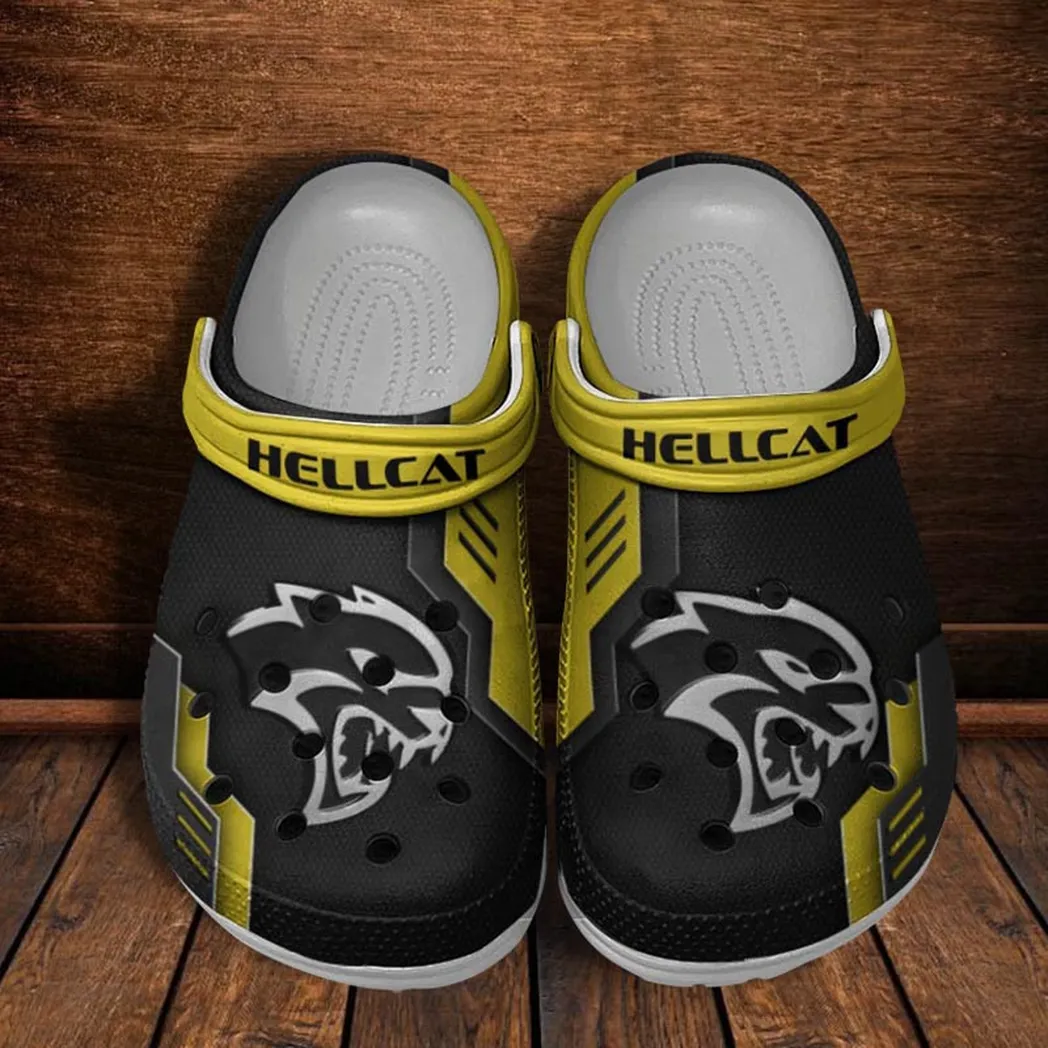 hellcat crocs clogs mnner frauen geschenk fr hellcat fan car185031525273 gelb