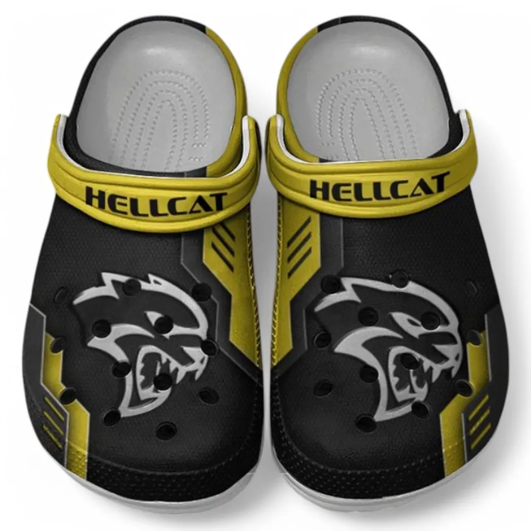 Hellcat Crocs Clogs Männer Frauen, Geschenk für Hellcat Fan CAR185031525273 - Gelb